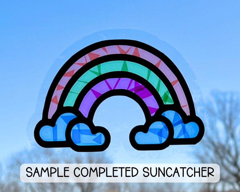 Heart Suncatcher Window Cling Craft Kit, Valentine Class Party Favor ...