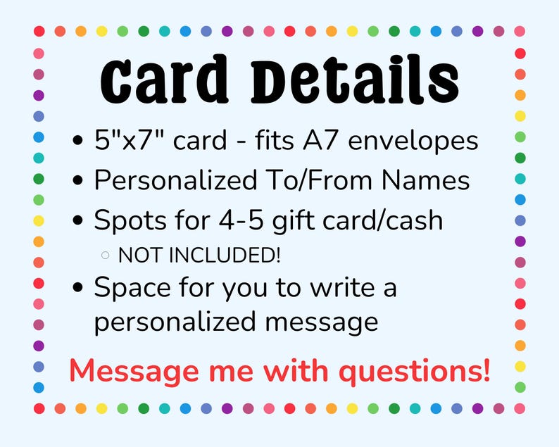 Teacher Waterfall Gift Card Book, Handmade Cash Money Holder, Teacher Appreciation Gift (Holds 4-5 Gift Cards) image 11