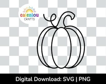 pumpkin outline PNG SVG, commercial use digital download, halloween svg file for silhouette, cricut cut file, fall autumn harvest clipart