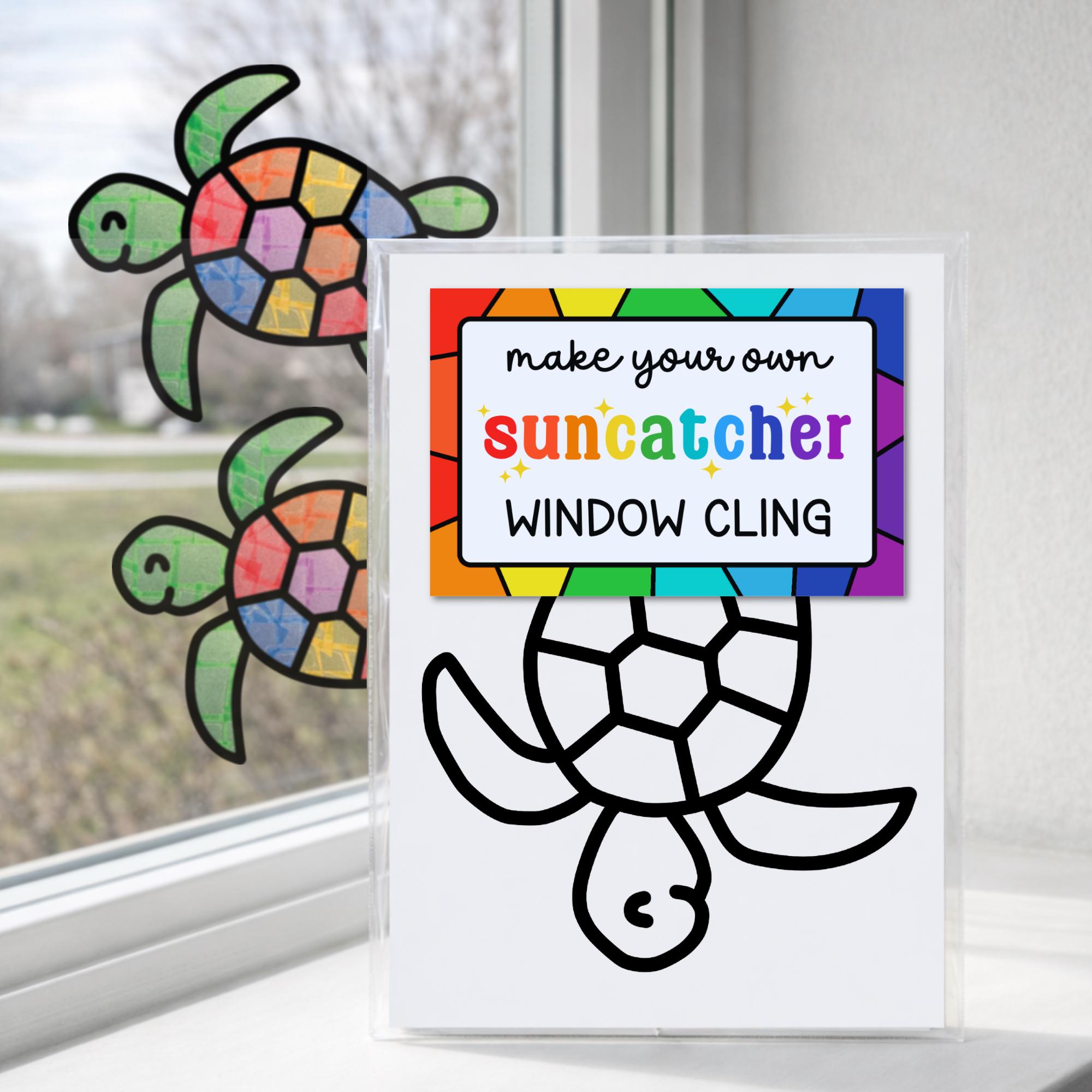 37 Super Cute Sea Turtle Crafts for Kids They Will Love 12 Turtle Suncatcher Craft Kit for Kids, Under the Sea Birthday Party…