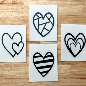 valentine hearts suncatcher craft kit for kids, valentines day activity for toddlers, valentine arts and crafts, cute birthday gift for girl image 3