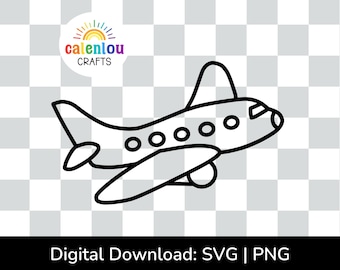 airplane outline PNG SVG, commercial use, instant digital download, air plane svg for cricut, silhouette cut file, transportation clipart
