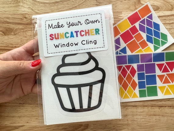 Cupcake Suncatcher Craft Kits for Girls, Baking Gifts for Kids, Travel Busy  Box Filler, Toddler Art Kit for Preschool Activities, Tween Girl 