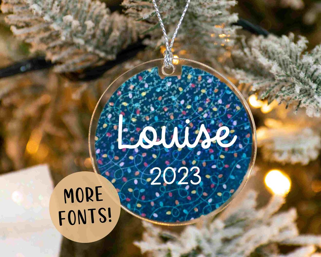 Personalized Christmas Lights Christmas Ornaments Handmade Etsy
