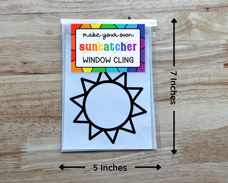 summer craft kit for kids, summer birthday party activities, suncatcher sticker kit, arts and crafts for toddler gift, airplane activities image 4