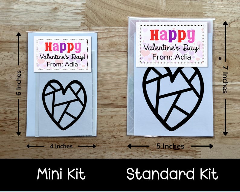 Heart Suncatcher Window Cling Craft Kit, Valentine Class Party Favor ...
