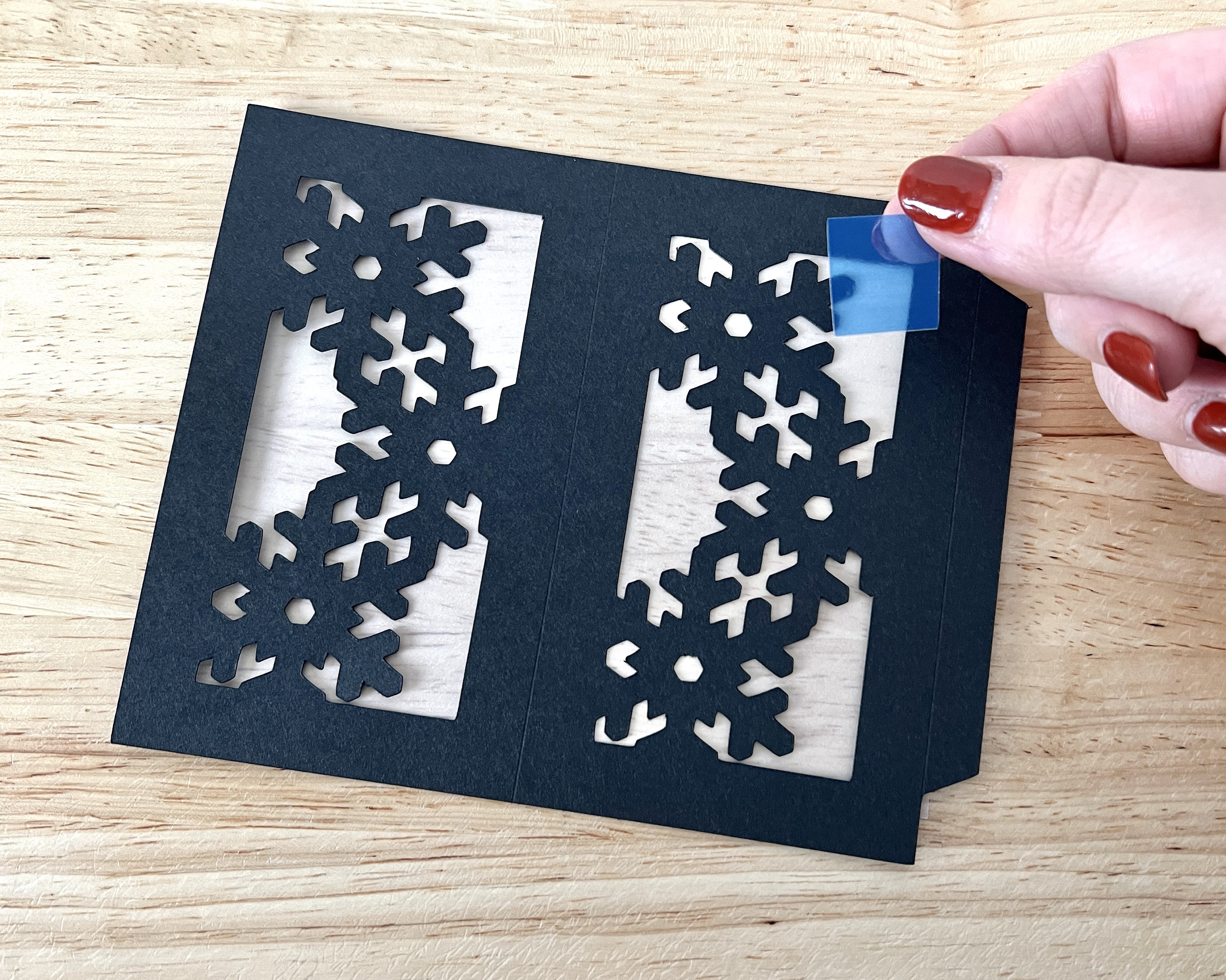 Kit De Bricolage Lanterne De Noël - SWAPY - 4 Pièces - Flocon De Neige - 14x20 Cm - Papier Dur - Poignée En Métal - Maison