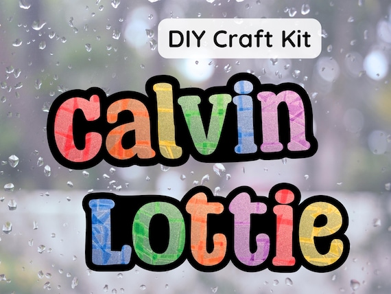 personalized name sticker suncatcher decal, faux stained glass window cling craft kits for kids, pre teenage girl gifts, art kit for toddler