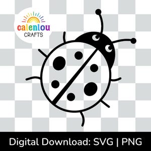 coccinella contorno PNG, SVG, download digitale istantaneo per uso commerciale, file svg di primavera per cricut, file di taglio della silhouette, clipart di insetto insetto