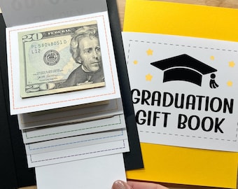 Graduation Waterfall Money Holder Book, Handmade Cash Holder Graduation Card for Teen or College Student