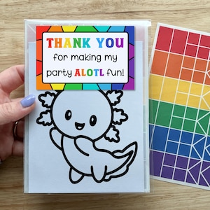axolotl party favor for kid, ocean animal craft kit for girl, axolotl birthday party craft for tween, under the sea birthday party activity