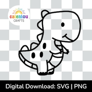 tyrannosaurus rex outline PNG SVG, commercial use instant digital download, dinosaur svg file for cricut silhouette cut file, t rex clipart