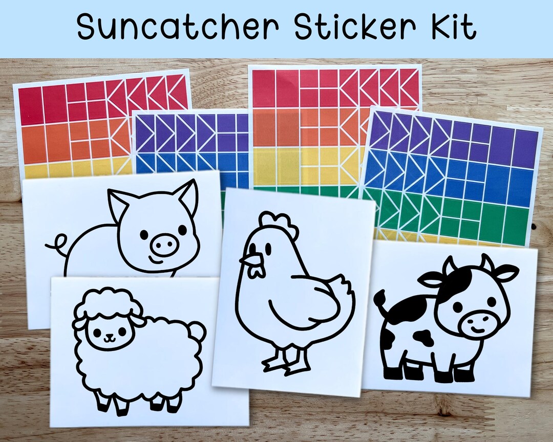 Farm Craft Kit for Kids, Barnyard Party Favors, Farm Animal Birthday ...