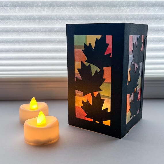 fall lantern craft kit for kids, luminaries fall decor, sticker crafts for toddlers, thanksgiving family activities, autumn leaves craft