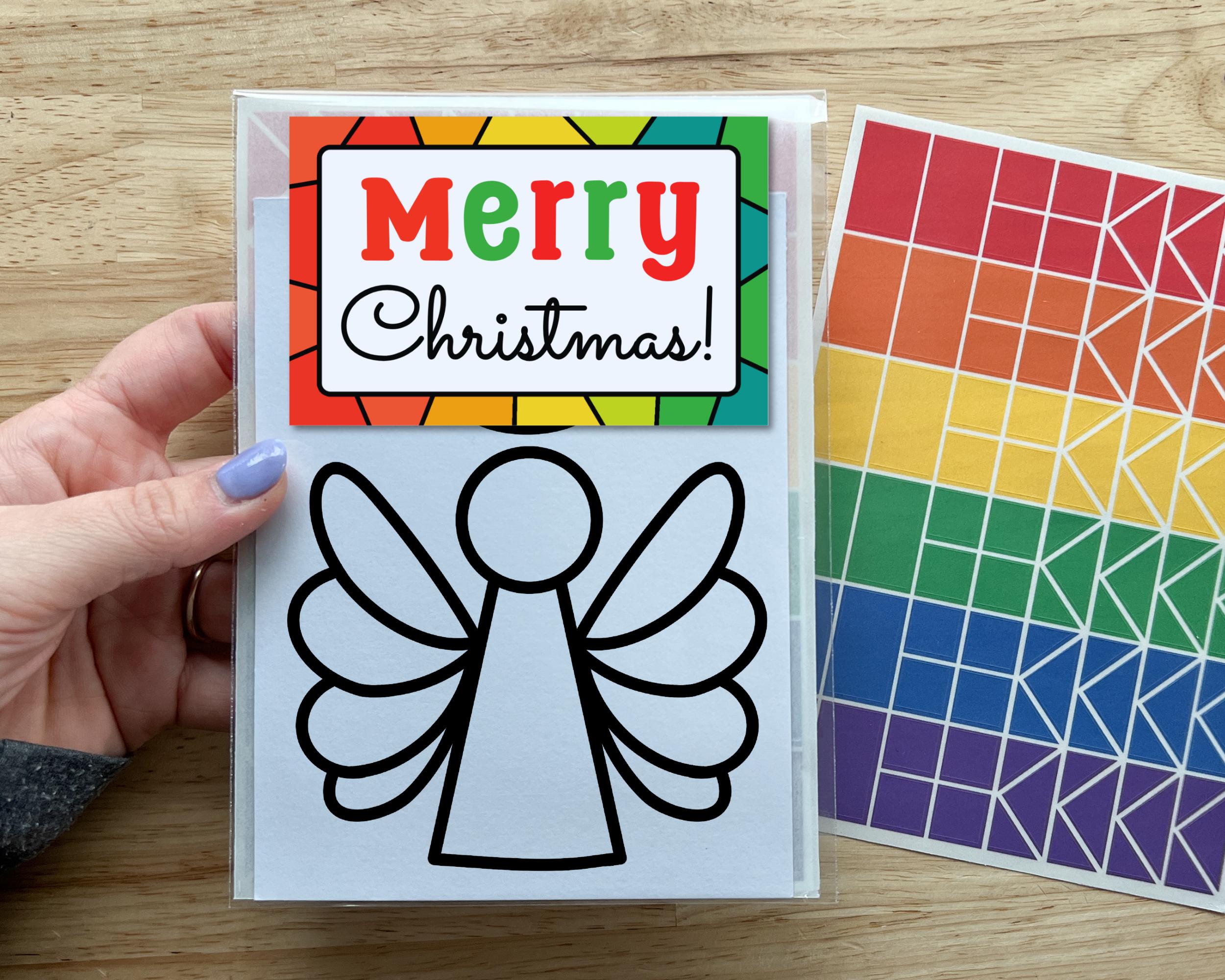 40 Sweet and Easy Angel Crafts for Kids To Make! 23 angel suncatcher sticker for windows, Sunday school crafts, baptism…