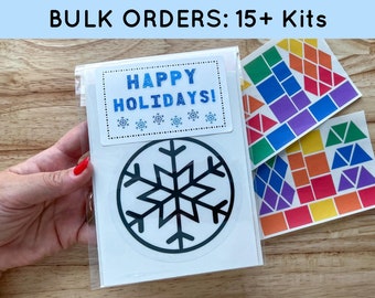Bulk Winter Party Activities for Classroom, Toddler Arts and Crafts for  Preschool Class Party Favors, Holiday Craft Kits for Kids, Sticker 