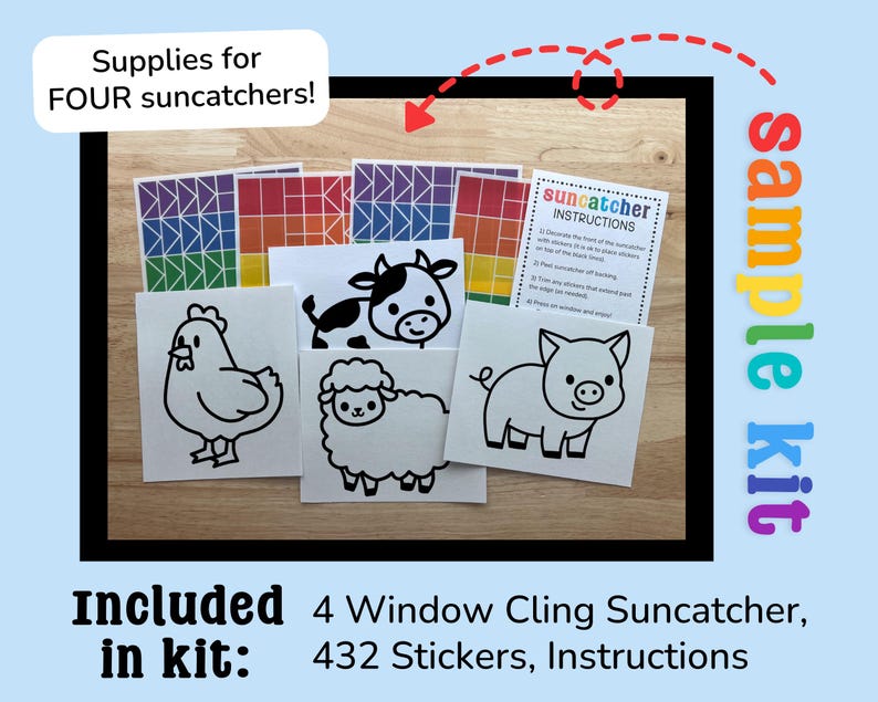 Farm Craft Kit for Kids, Barnyard Party Favors, Farm Animal Birthday ...