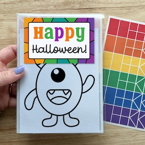 monster party favors, halloween craft kits for kids, art kit for boys, spooky gifts for children, quiet activities, halloween party favors