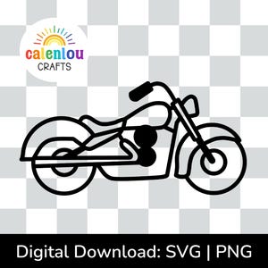 motorcycle outline PNG SVG, commercial use instant download, vehicle svg file for cricut, silhouette cut file, bike transportation clipart