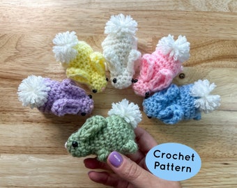 baby bunny crochet pattern plushies, mini bunny keychain crochet pattern, pocket bunny plush toy crochet pattern, easter bunny pattern