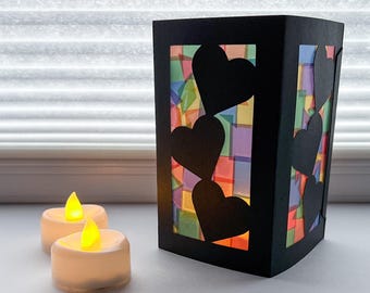 heart lantern craft kits for girls, valentines day gifts for kids, paper luminaries, valentines day activities, preschool arts and crafts