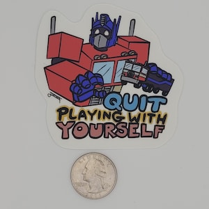 Optimus Plays Sticker