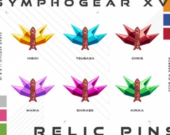 PREORDER: Symphogear XV Acrylic Pins
