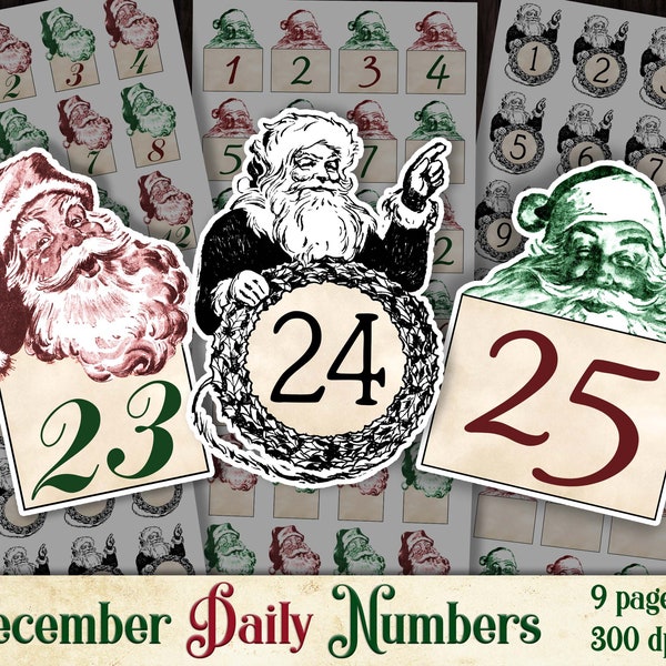 Advent Numbers - Etsy
