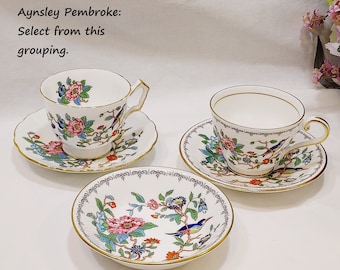 Aynsley Pembroke Asian Floral and Bird Design 1995 England