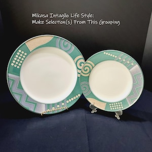 Mikasa Life Style Intaglio Dinner and/or Salad Plates #CAC18 Choose from Options