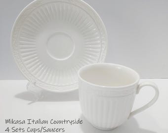 Mikasa Italian Countryside Cups and Saucers DD900 Set of 2