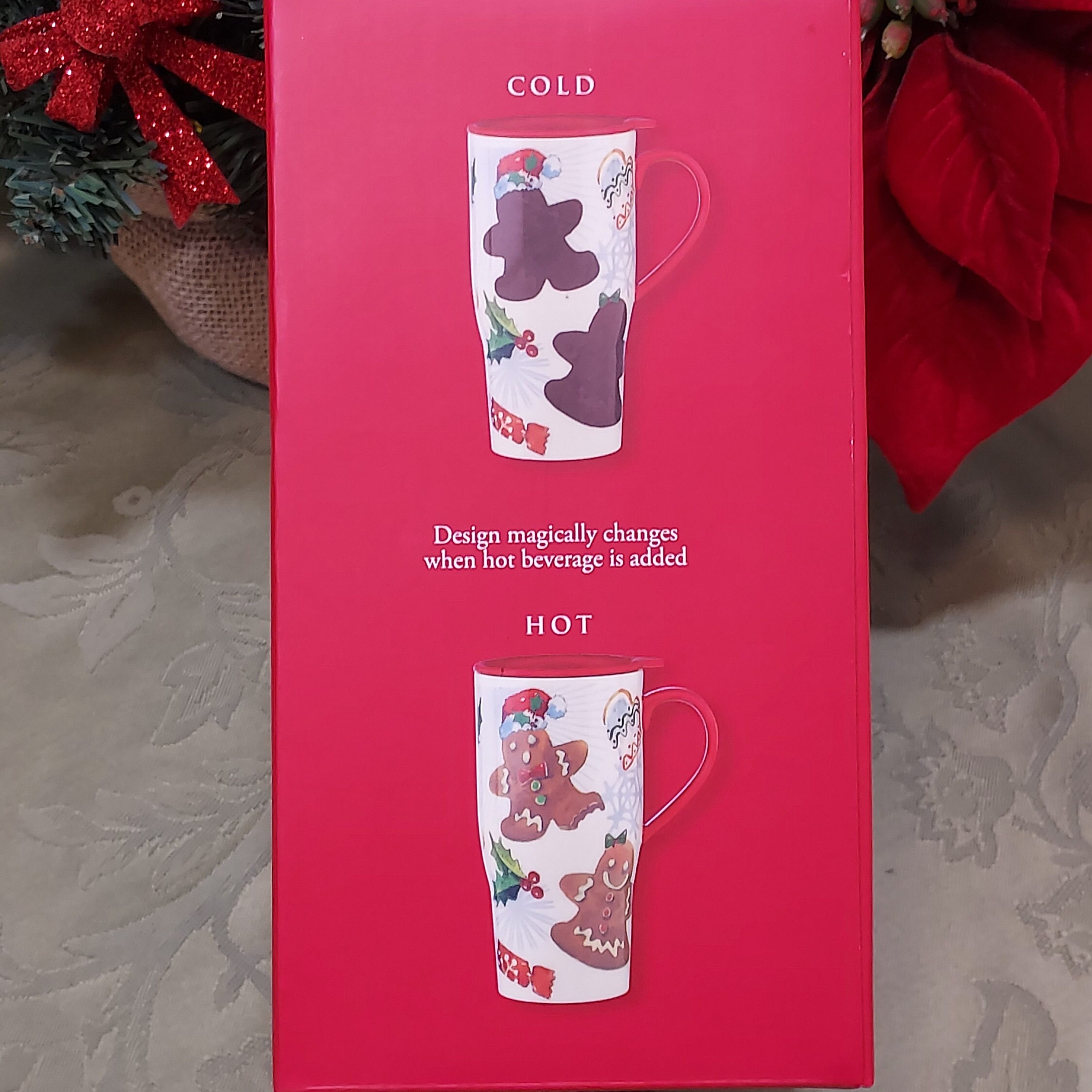 Lenox Home for the Holidays Heat Changing 20oz Travel Mug - Gingerbread