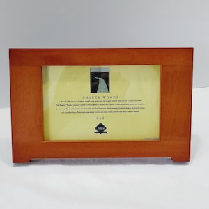 Shaker Woods Picture Frame Medium Brown 4x6 Photo Fetco