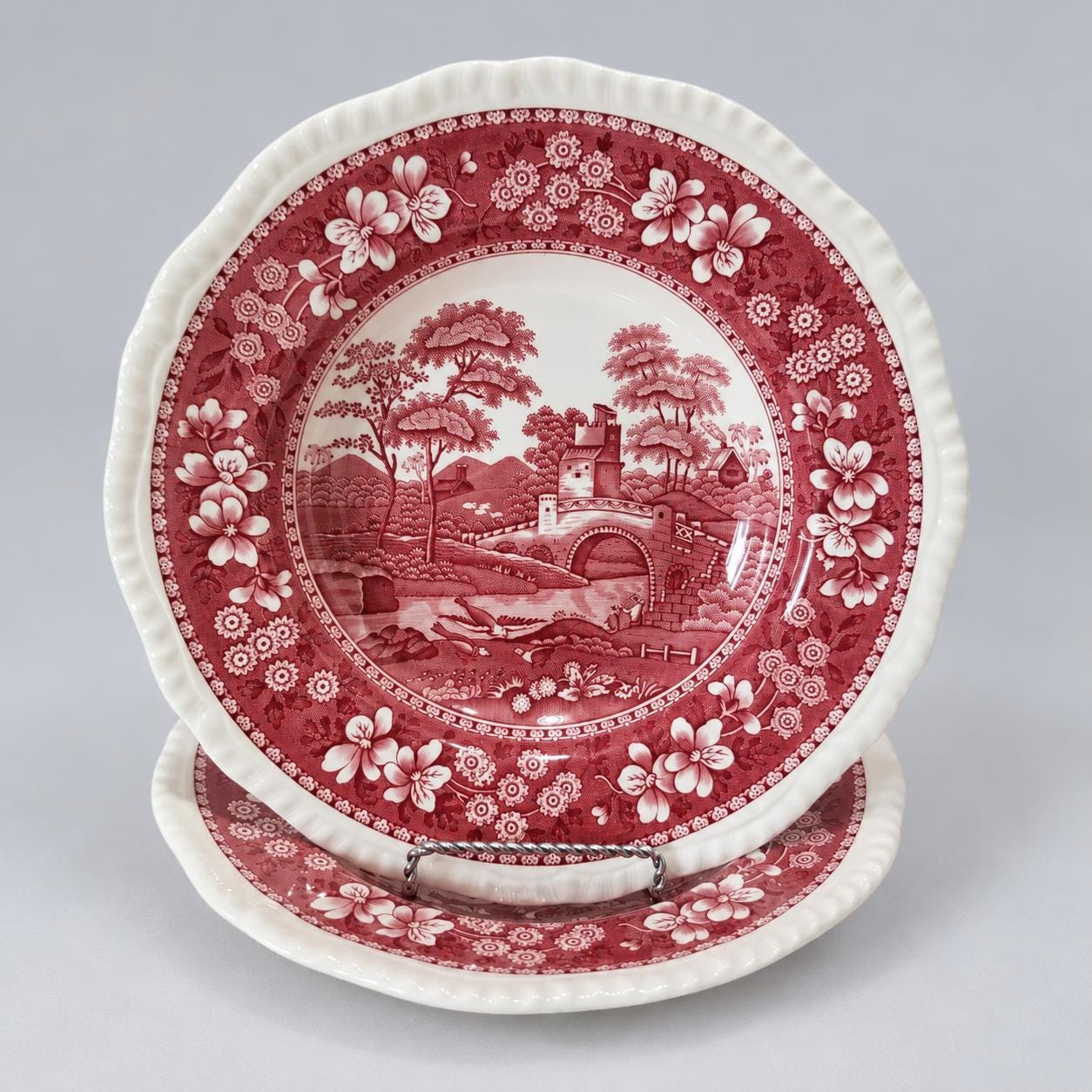 Red Italian Spode - Etsy