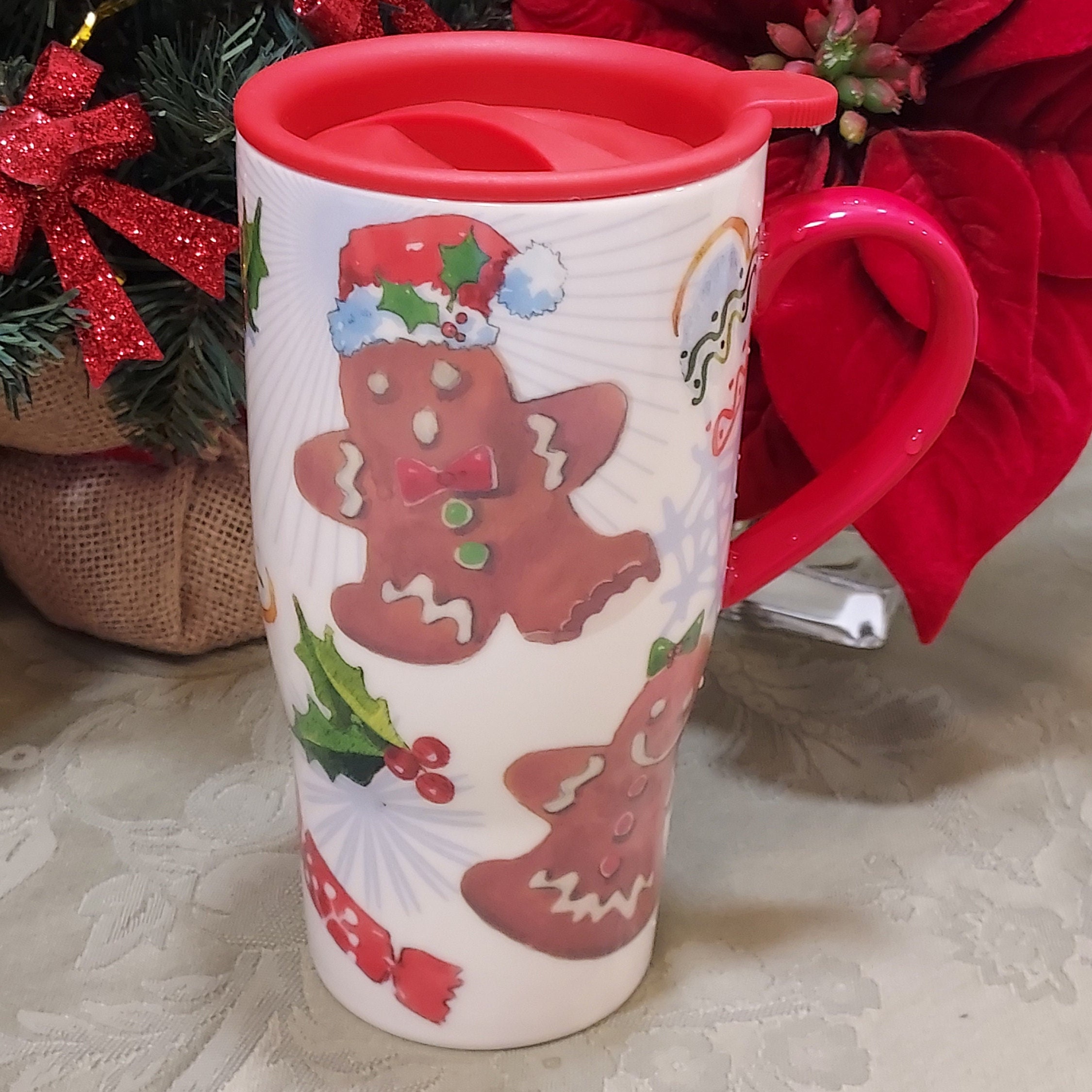 Lenox Home for the Holidays Heat Changing 20oz Travel Mug - Gingerbread