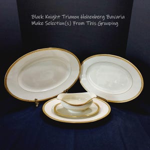Black Knight Trianon Dinnerware Hohenberg Bavaria Choose from Options
