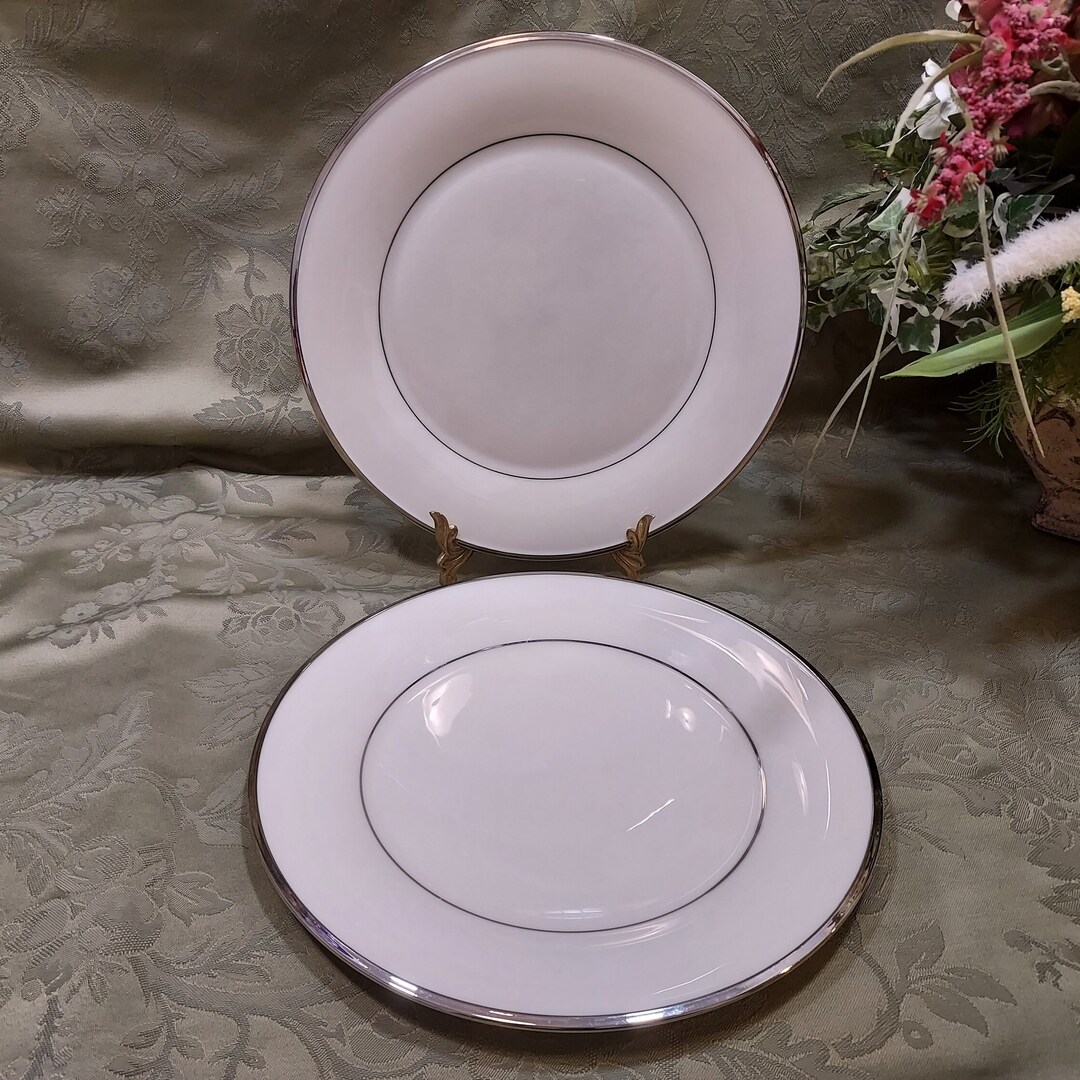 Lenox Dinner Plates Dimension Collection Solitaire Set of 2 Etsy