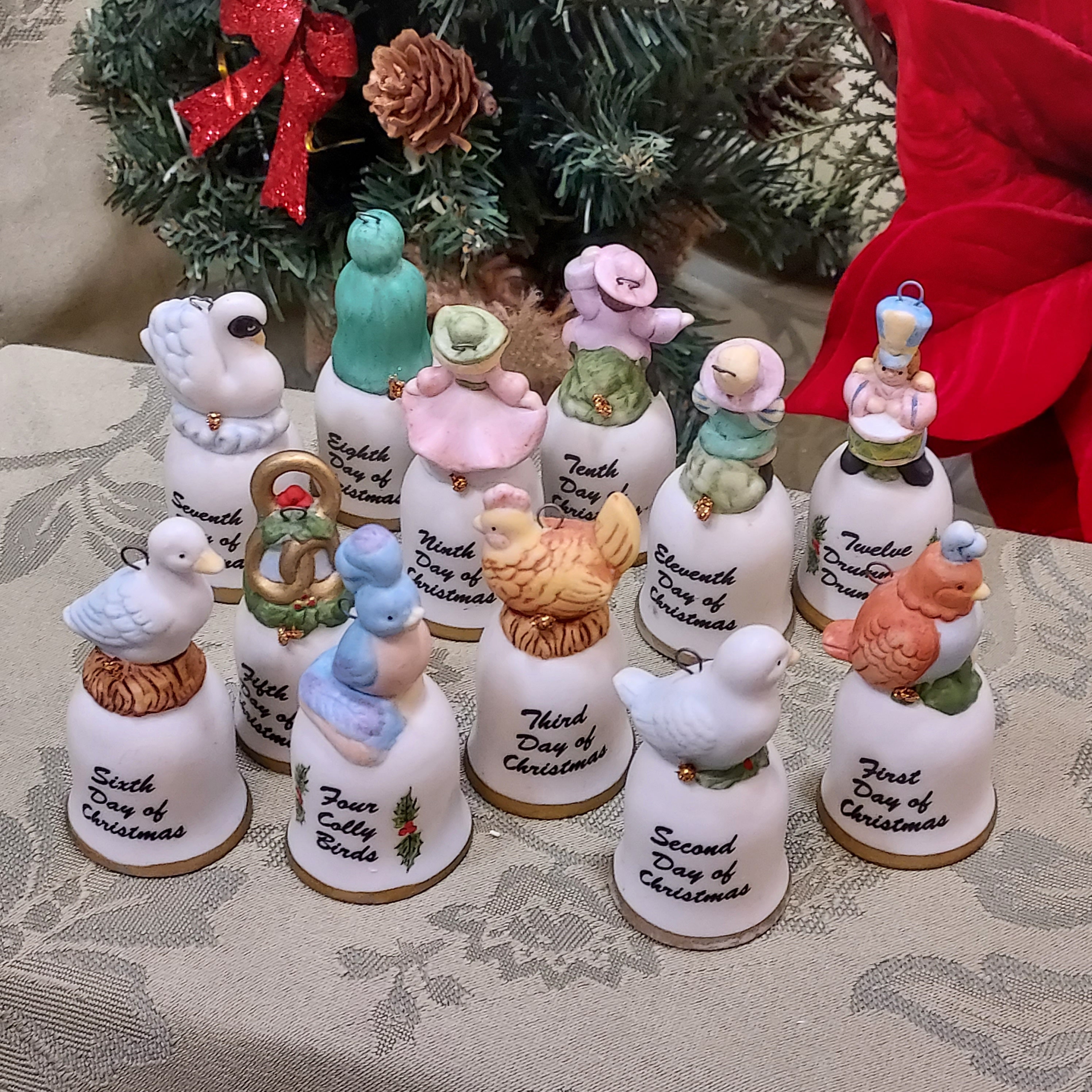 12 days of christmas bell ornaments Clearance