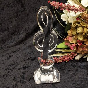 Waterford Lead Crystal Music Clef Figurine 8.75"