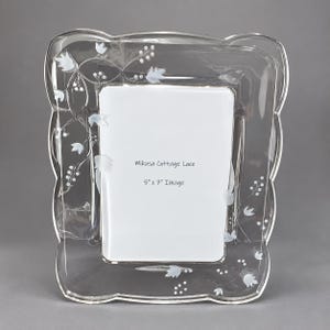 Mikasa 5x7 Crystal Picture Frame Cottage Lace Collection 5047864