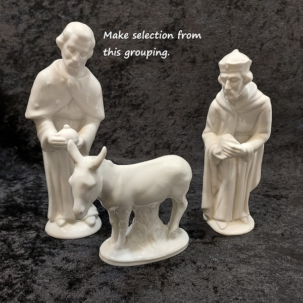 Dresden Porcelain Nativity Figurines White Choose from Dropdown