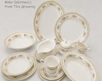Noritake Homage China Replacement Pieces, Creamy White with Pastel Floral Design