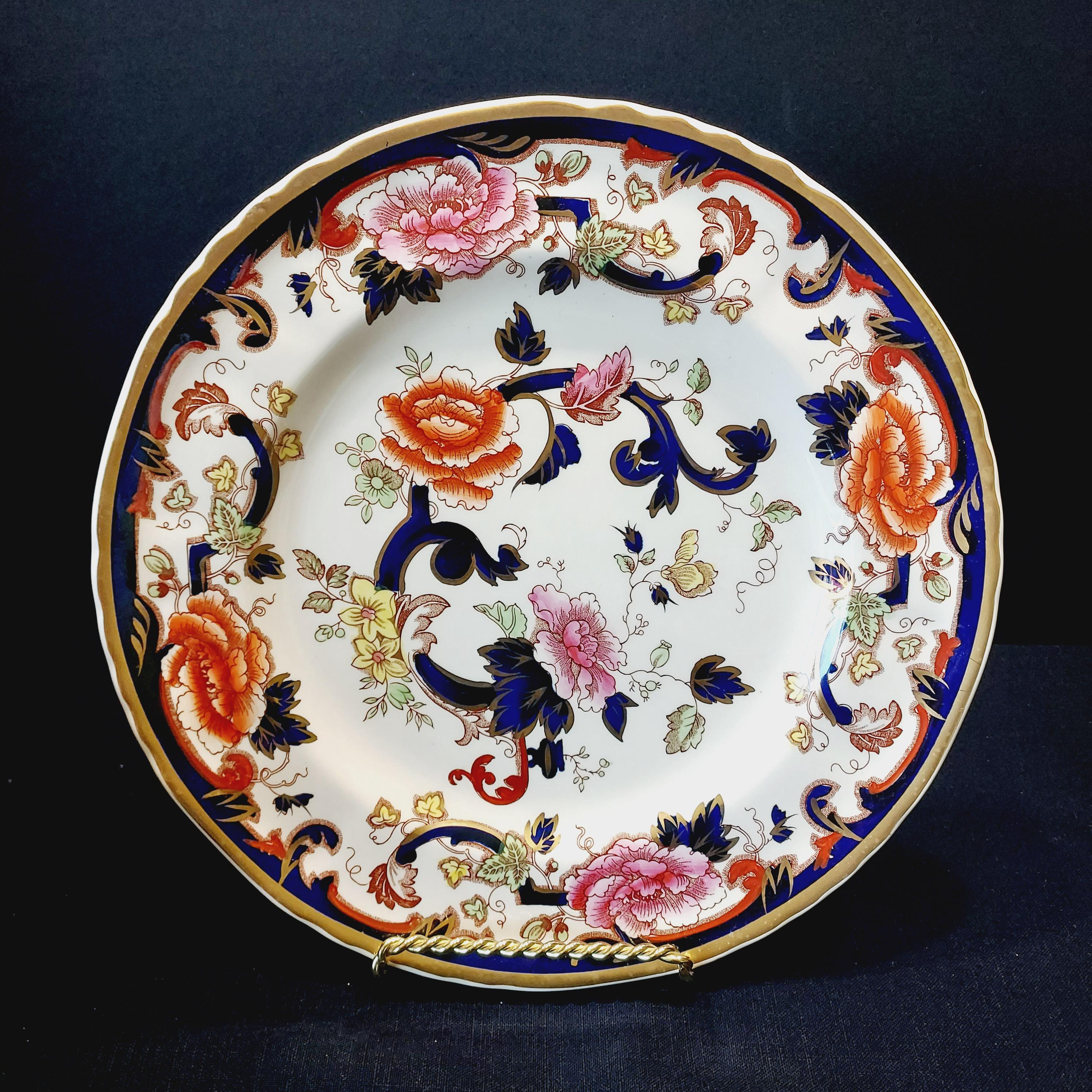 Mason's Blue Mandalay Ironstone Dinner Plate Choose From Mason's Blue Mandalay Ironstone Dinner Plate Choose From