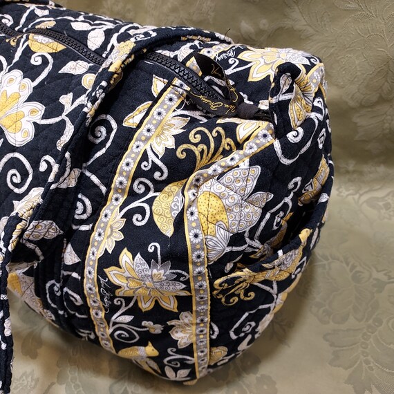 Vera Bradley Yellow Bird Duffel Bag Black Yellow & Wh… Gem