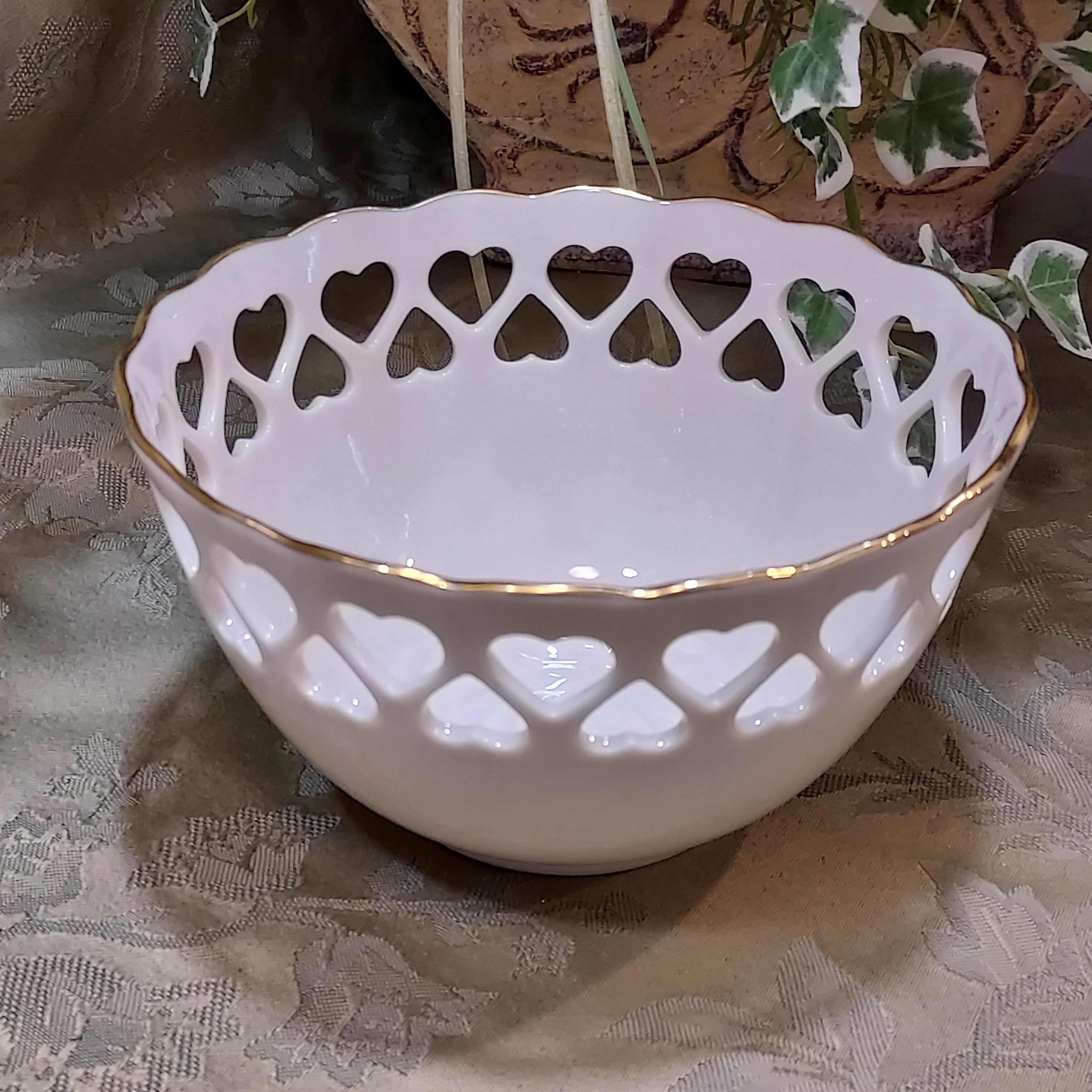 Lenox Heart Bowl With Embossed Rose 5.5 Inches Etsy UK