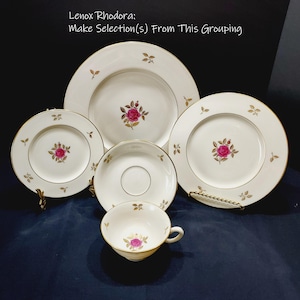 Lenox Rhodora Dinnerware Pink Floral 1960s