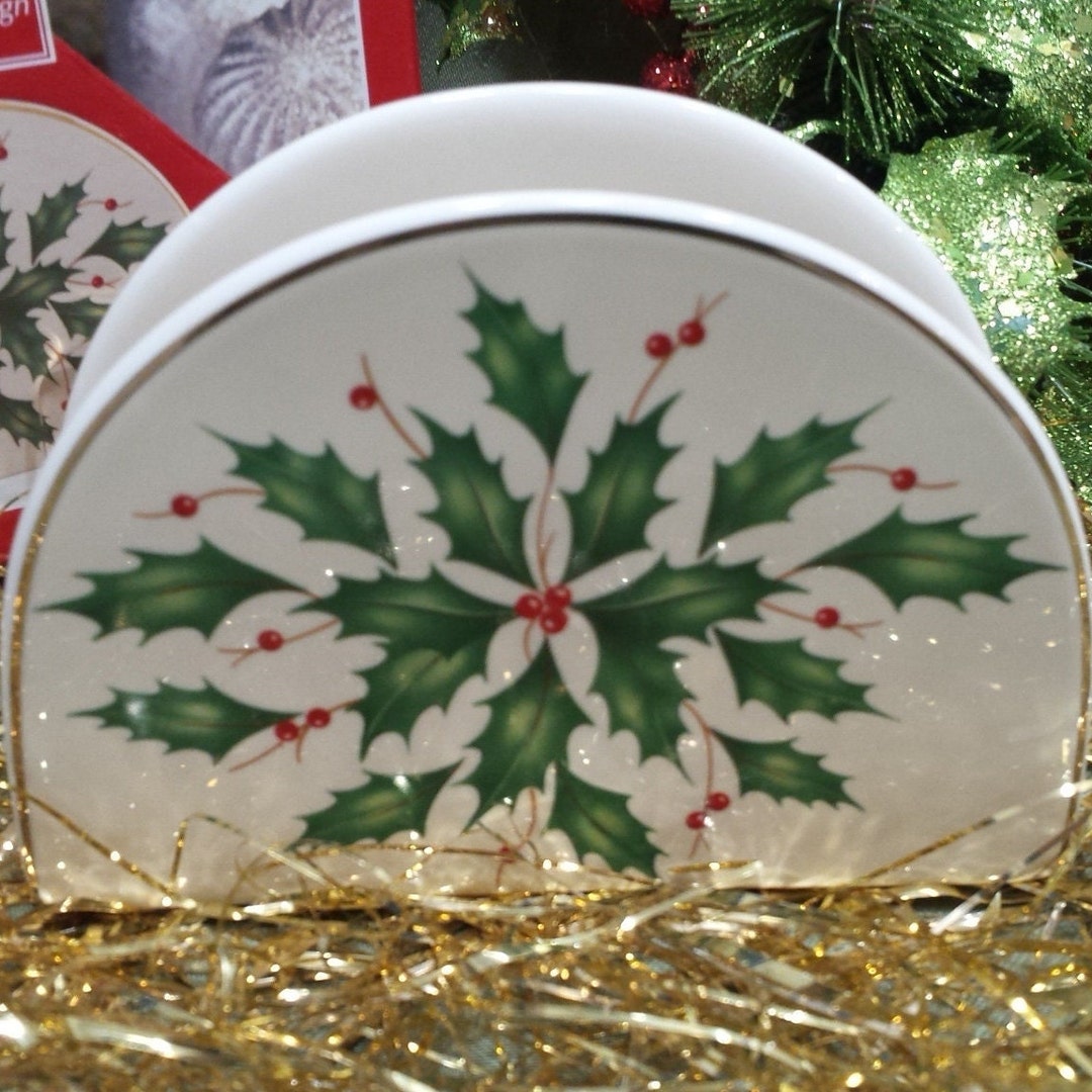 Lenox Napkin Holder Holiday Pattern American by Design Etsy