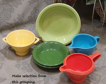 Fiesta Ware Serving Pieces Homer Laughlin Co Choose From Options Etsy