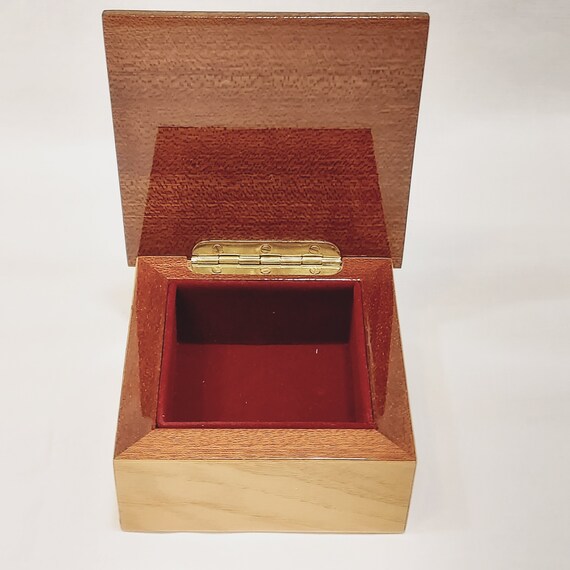 Italian Inlaid Wooden Keepsake Box 3.25" Square b… - image 7