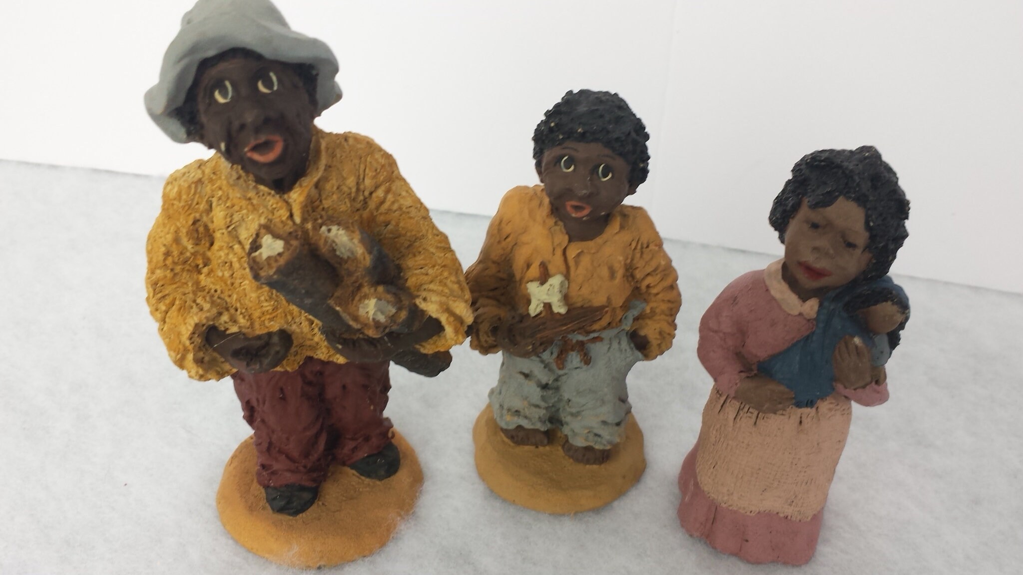 African American Figurines Set of 3 June Mckenna & Dixie Etsy